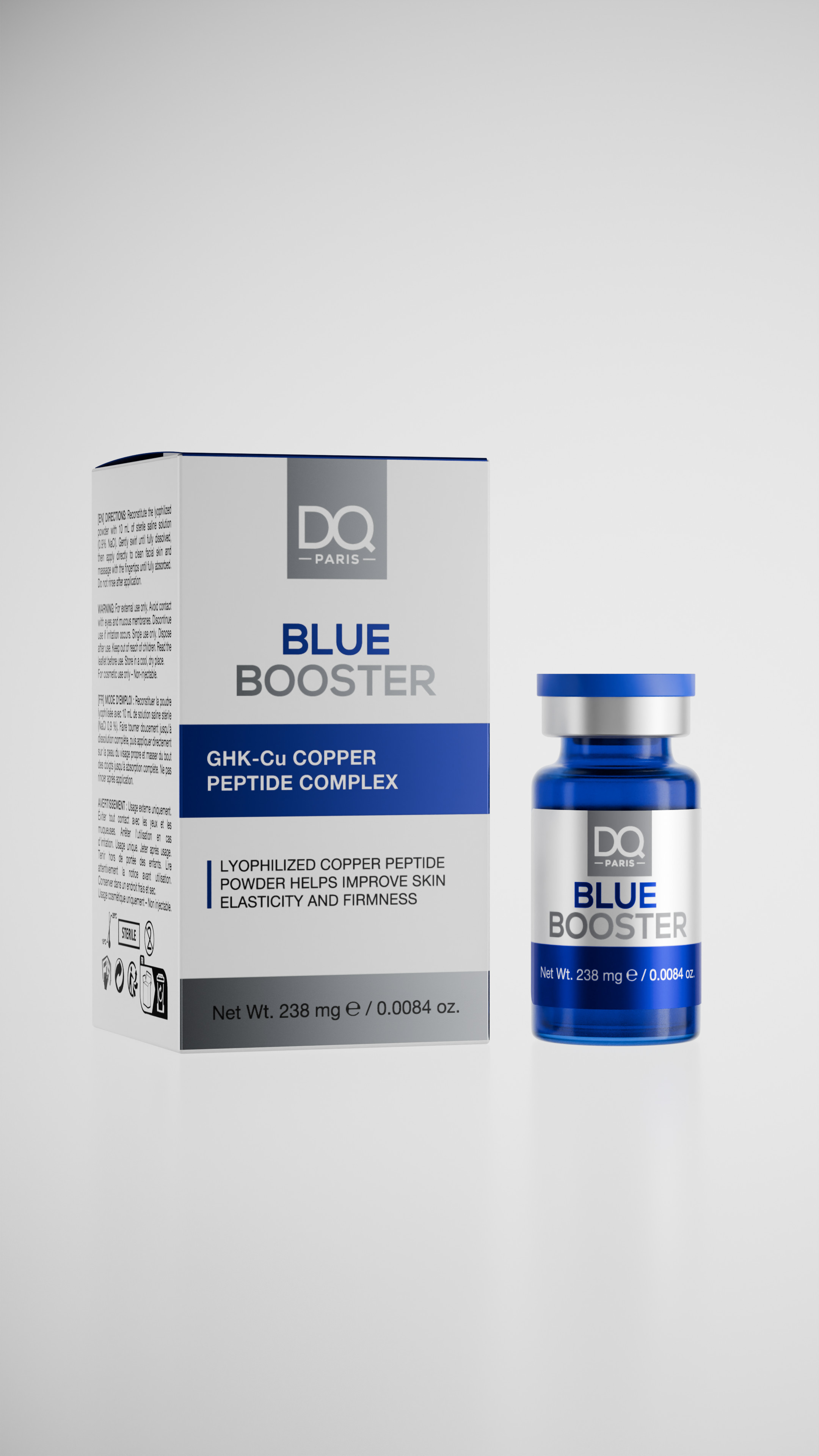 Blue Booster GHK-Cu Copper Complex | Collagen Stimulating Mesotherapy | Dermaqual